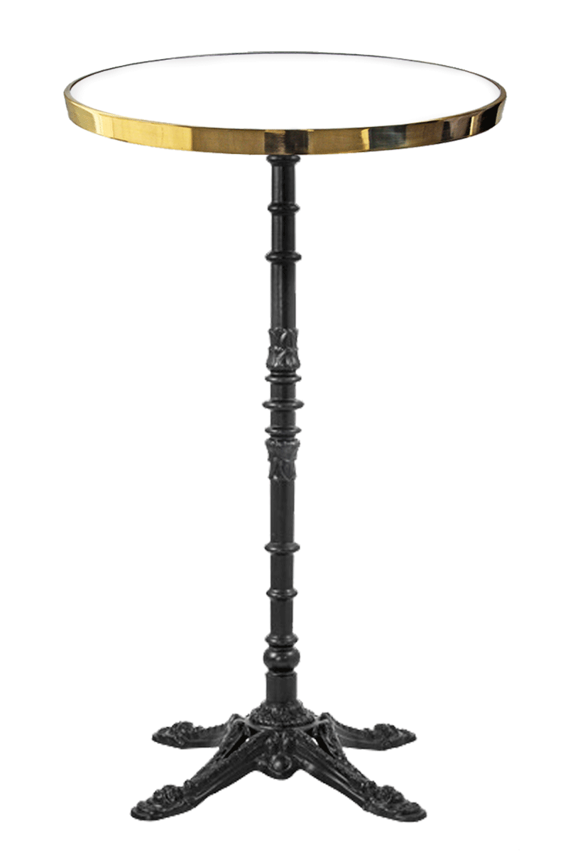 Enameled Round Bistro Table 110 cm Enameled Round Bistro Table 110 cm