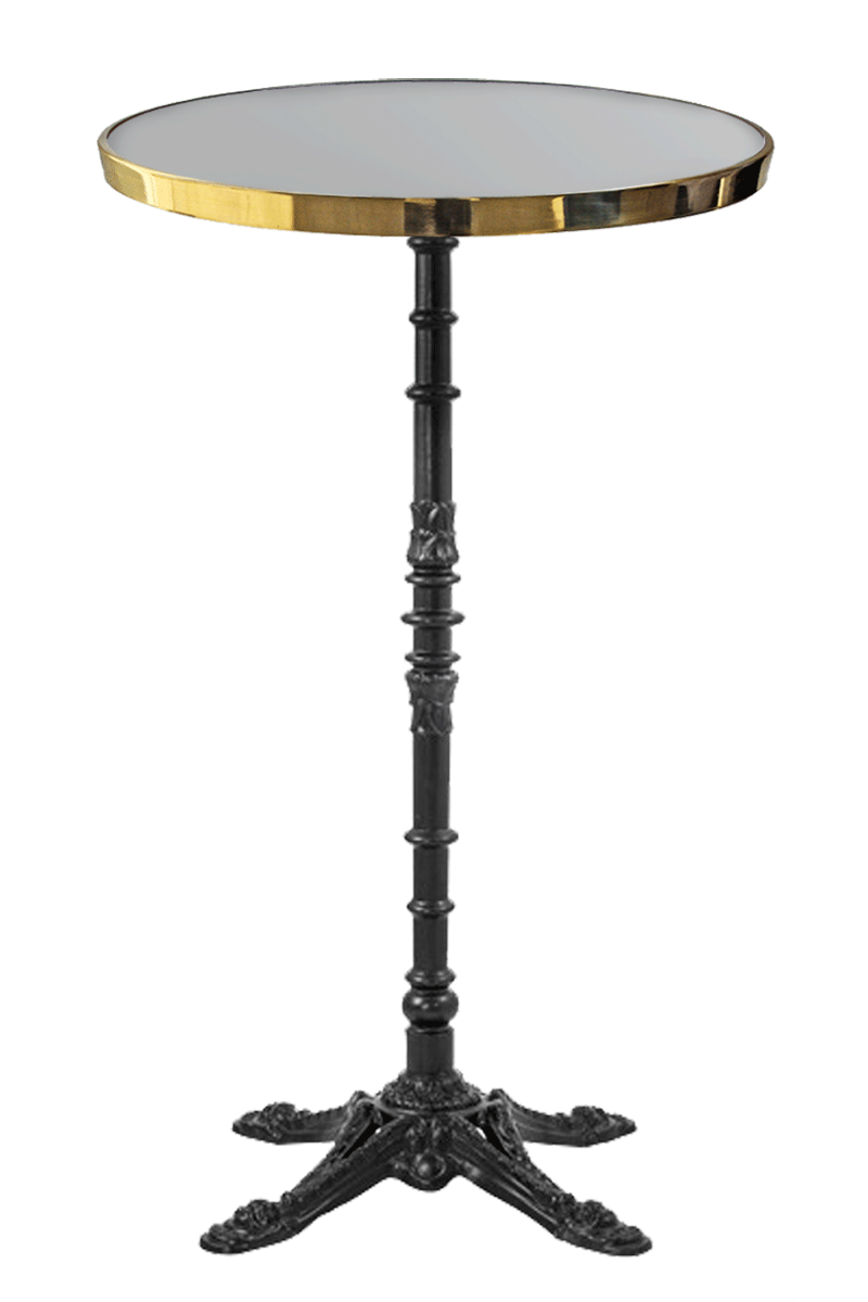 Table de Bistrot Ronde Émaillée 110 cm Table de Bistrot Ronde Émaillée 110 cm