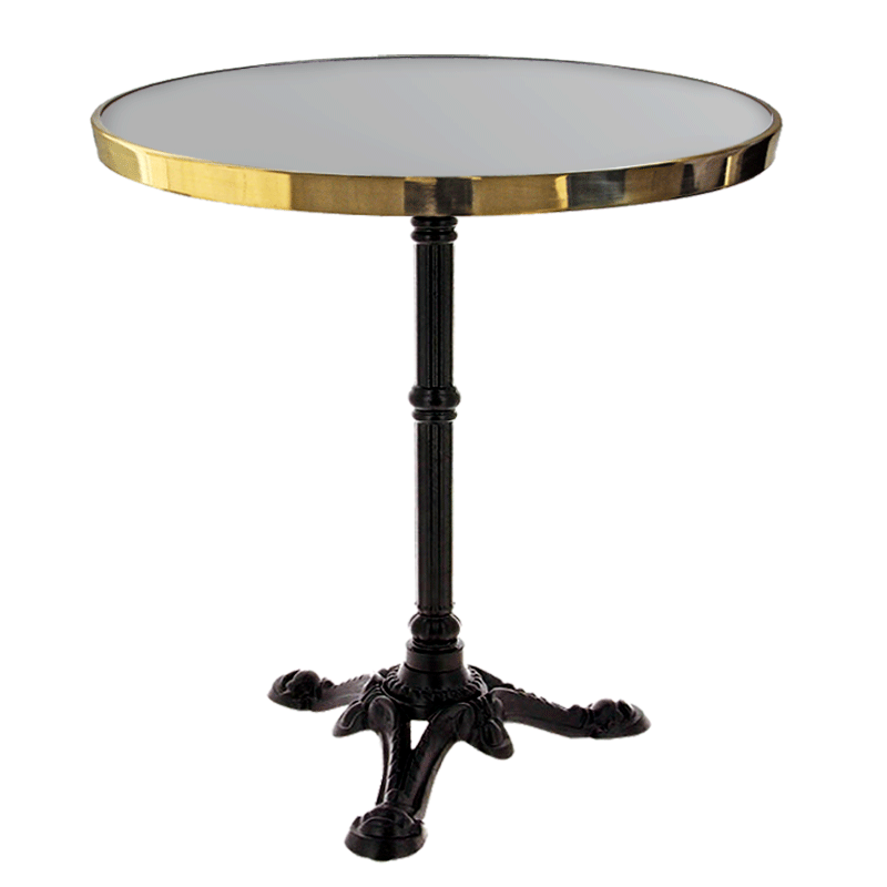 Enameled Round Bistro Table 77 cm Enameled Round Bistro Table 77 cm