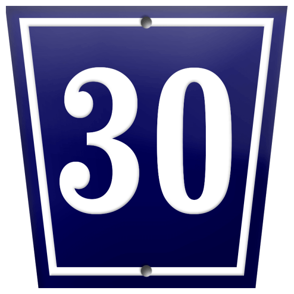 Numéro de Porte Émaillé Lugo Numéro de Porte Émaillé Lugo