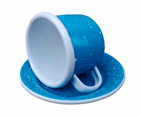 Pack 12 Unid. Caneca / Prato Esmaltado Pack 12 Unid. Caneca / Prato Esmaltado
